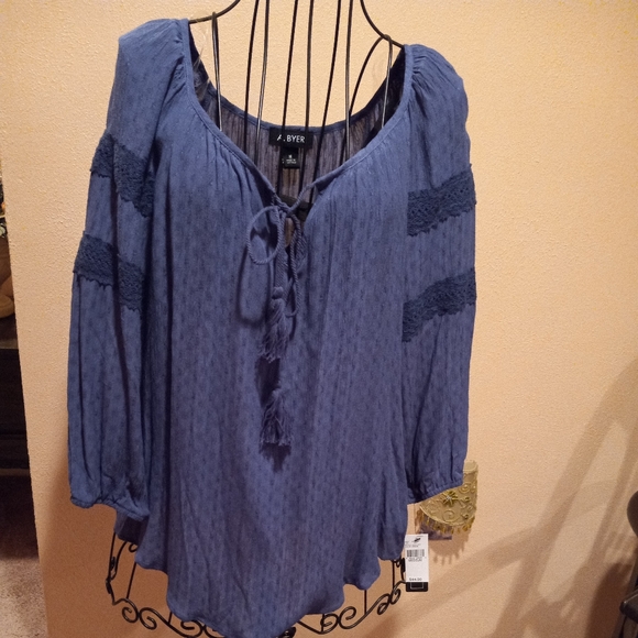 Nwt A.Byer womans blue top - Picture 2 of 8